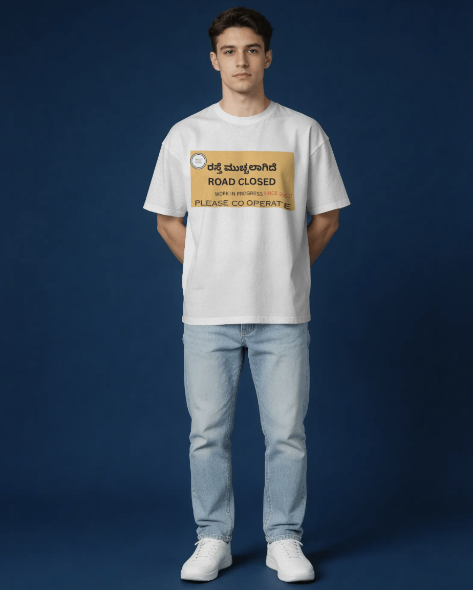 Road Closed Tee — White